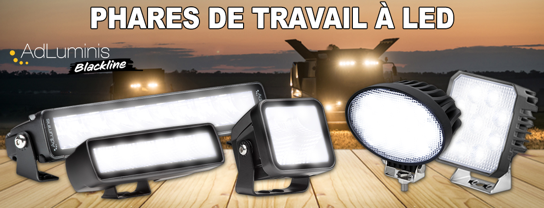Phares de travail à LED