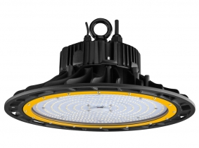 Cloche LED UFO high bay 200W 27.300lm dimmable suspension industrielle AdLuminis