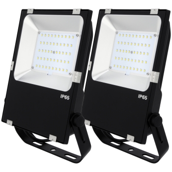 2x Projecteur LED Philips plat 50W 7.200lm PCCooler AdLuminis 2x Projecteur LED Philips plat 50W 7.200lm PCCooler AdLuminis