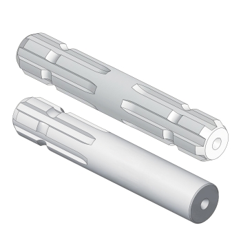 Arbres cannelés pour cardans agricoles FKSDriveShaft 