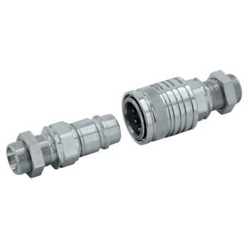 Hydraulique coupleurs passe cloison 