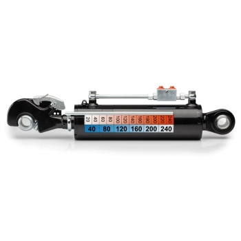 Barre de poussée hydraulique 3/3 avec crochet et rotule 650mm/280mm FKSHydro Barre de poussée hydraulique 3/3 avec crochet et rotule 650mm/280mm FKSHydro