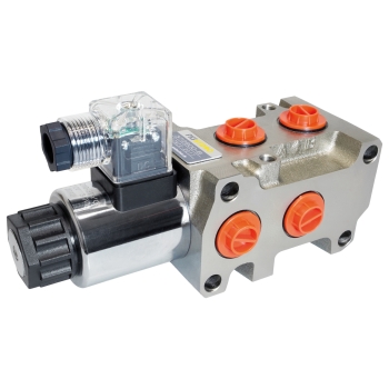 Sélecteur 6/2 voies hydraulique 60l/min 12 volts 3/8 pouce FKSHydro Sélecteur 6/2 voies hydraulique 60l/min 12 volts 3/8 pouce FKSHydro