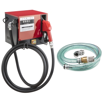 Pompe á gasoil 60 l/min, pistolet automatique, compteur mécanique, tuyau gasoil Blurea Pompe á gasoil 60 l/min, pistolet automatique, compteur mécanique, tuyau gasoil Blurea