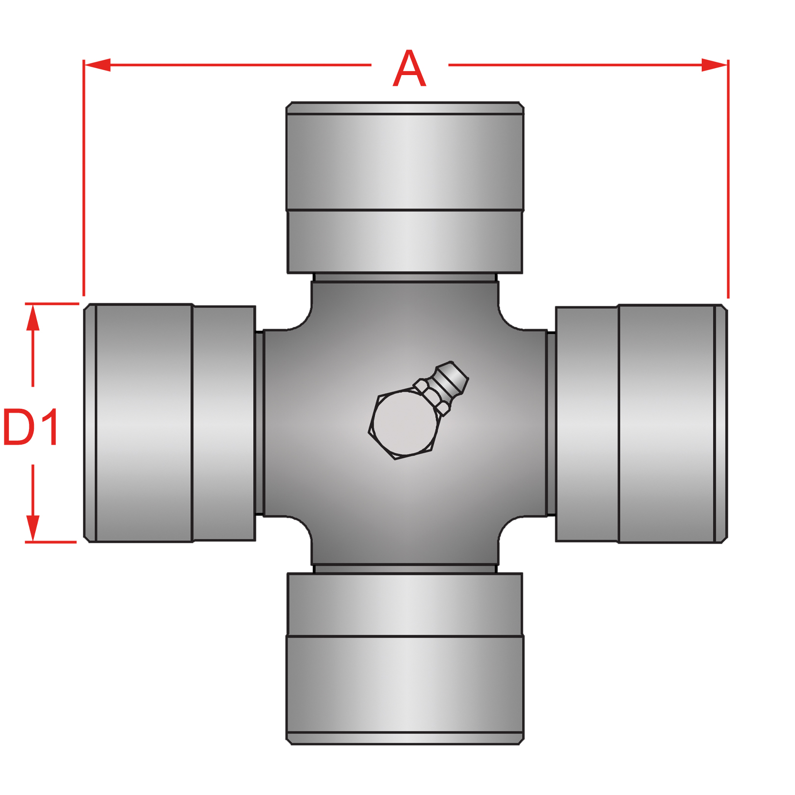 FK Söhnchen* | Croisillon de cardan agricole tube citron FDS100  FKSDriveShaft Croisillon de cardan agricole tube citron FDS100 FKSDriveShaft