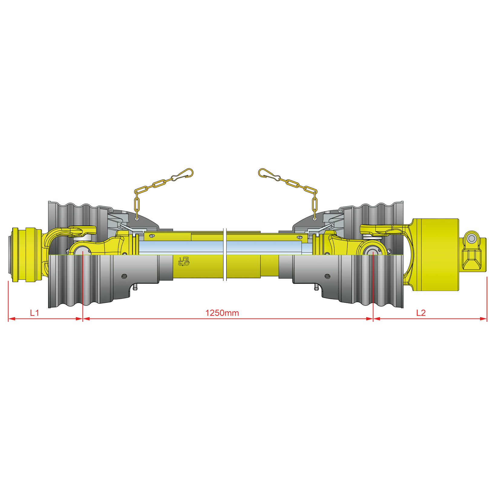 FK Söhnchen* | Transmission cardan agricole tube citron avec sécurité et  verrouillage rapide + roue libre FDS100FL FKSDriveShaft Transmission cardan  agricole tube citron avec sécurité et verrouillage rapide + roue libre  FDS100FL FKSDriveShaft